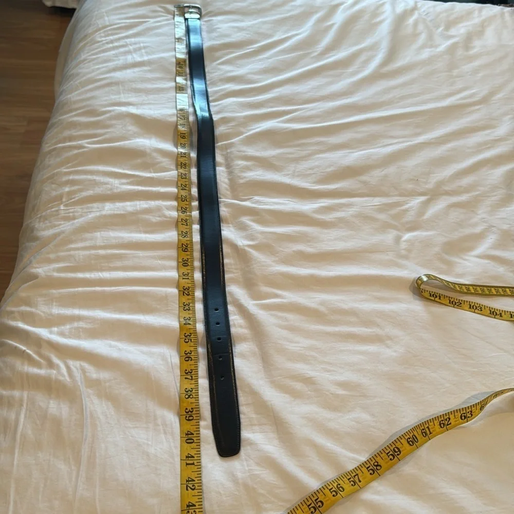 Italian Classic Black Leather Belt